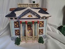 Vintage Ceramic Colonial Christmas Village House picture