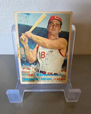 Topps 1957 Ted Kluszewski #165 Cincinnati Red MLB, Poor-Fair picture
