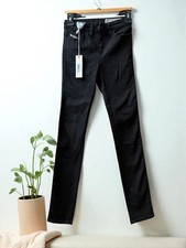 Diesel Skinzee Super Slim Skinny Jeans Women 24 Black NWT $168 picture