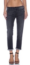 Mother The Dropout Boyfriend Cropped Jeans Rebels and Lovers Wash 25 NWT $196 picture