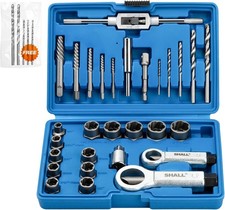 SHALL 34-Piece Bolt Screw Extractor Set - Case with 13-Piece Bolt Extractor, 5+5 picture