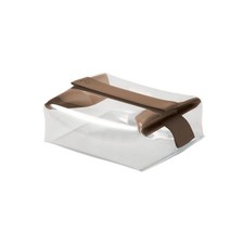 Parcel Medium Clear Toiletry Bag Magnetic Closure TSA Approved Travel Kit picture