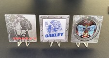 Oakley MEDUSA Collectible Acrylic Art LOT OF 3 FUN STYLES RARE FUN COLLECTIBLE picture