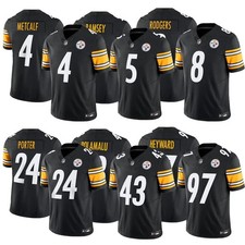 SALE HOT Men's Pittsburgh Steelers Black Jersey Limited Stitched NFL Football picture