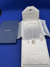 Na Hoku Diamond Wave Pendant (large) and Ear Ring Set w/original Chain and box picture