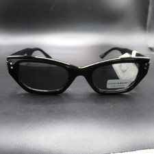 Lucky Brand LB59011-5B-S Black Cat Eye Sunglasses Eyeglass Frames 100% UV picture