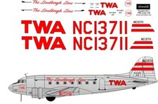 1/48 BSModelle Decals Douglas DC-3 TWA Lindbergh Line picture