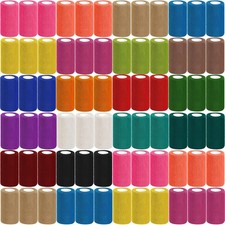 54 Pack Colorful Self Adhesive Bandage Wrap Bulk 4 Inch x 5 4in, 18 Colors picture