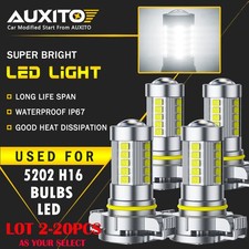 2-20X AUXITO H16 5201 5202 Super Bright LED Fog Daytime Running Light Bulb White picture