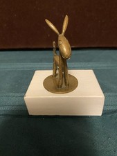 Art Deco Werkstatte Hagenauer Wien Standing Bronze Donkey Sculpture Signed Rare picture
