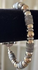 Silver & Gold Retired Signed Silpada Stunning Bracelet With Over 60g picture
