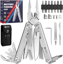 BIBURY Multitools Pliers Pro Multi Tool Foldable Pliers with Large Saw Blade etc picture