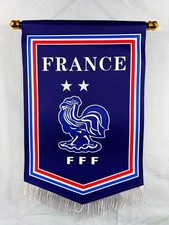 France National Football Pennant Flag Double Sided Soccer 14 inches by 11 inches picture