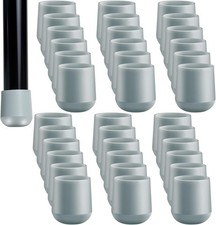 36 Pieces 7/8 Inch Folding Chair Leg Caps Heavy-Duty Plastic Chair End Caps Non- picture
