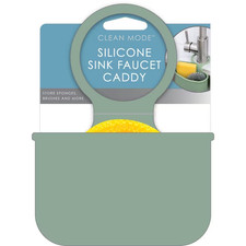 Over The Faucet Sage Green Sponge Brush Storage Caddy Silicone picture