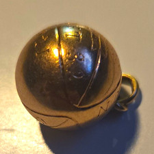 1921 10K Yellow Gold Ball Charm Pendant, No Stone, Gold Color, Charm Style picture