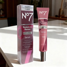 No7 Restore & Renew Face & Neck Multi Action Serum 30ml/1fl.oz. New In Box picture