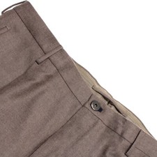 Incotex NWT Dress Pants Size 54 (38 US) Tapered Fit In Brown Melange 100% Wool picture