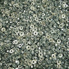 (1,000) #8-32 Serrated Hex Flange Nut Case Hardened Whiz Lock Nut Zinc Plated picture