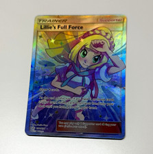 Lillie's Full Force 230/236 Cosmic Eclipse Full Art Holo UR - LITE USE - SEE PIX picture