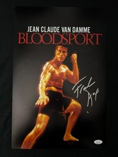 Frank Dux signed Bloodsport 11X17 Photo W/ JSA COA picture