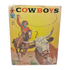 COWBOYS 1958 Vintage Rand McNally Tip-Top Elf Book #8666 William Timmins picture