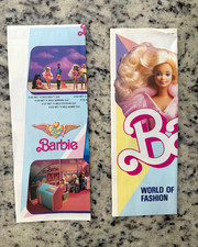 Vintage Mattel Barbie World of Fashion Catalog Brochure Lot of 2 1980s 1990 picture