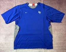 VIntage Nike Team Air Force Falcons Shirt Mens Large Blue Short Sleeve Dri-Fit picture