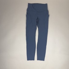 Womens Lululemon Align Pant 25” Pockets Blue Yoga Leggings Size 6 Reg GUC picture