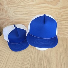 Vintage Otto Mesh Trucker Hat Adj Snapback Blue White NOS  picture