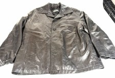Vintage VERICCI MAN Black Leather Jacket Size Large picture