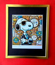🔥AIDAN FLUX | Hand Signed Print Framed Edition of 69 COA SNOOPY WEARS ROLEX picture