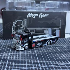 Mega Gear 1:64 Dinosaur H300 Custom Tow Flatbed Truck Model Diecast Metal Car picture