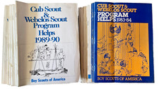 Vintage Lot 15 Cub Scout Webelos Program Helps 1983-1994 BSA Books picture