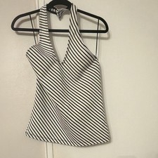 Anthropologie Maeve Halter Black/White Women Medium. picture