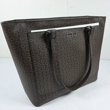 Guess Tote Bag Women Multi Logo Natural Brown Hensley Style AA888325 picture