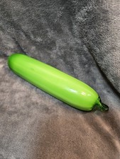 Glass Green Cucumber Zucchini Vegetable Murano Style Vintage Art 8