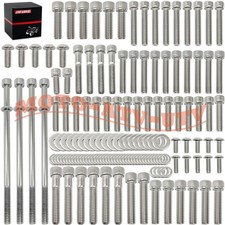 Stainless Steel Engine Bolt Screw Kit Set For Harley Touring Road King 2007-2016 picture