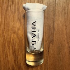 PlayStation Vita 2012 Promo Shot Glass Official Sony PS Hill Social Club Rare picture