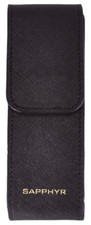 Real Saffiano Two-Pen Case by Sapphyr | Luxury Business Pen Holder and Organizer picture