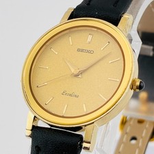 [N Mint] Seiko Exceline Womens Watch 1987 Vintage 7321-0390 Round Quartz Japan picture
