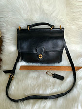 Coach Willis Station Vintage Black Leather Bag 9927 picture
