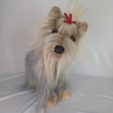 Douglas Cuddle Toys Preston Yorkie Plush Dog NWT Sitting Posable Retired Rare picture