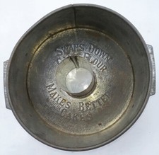 Antique 1930's Swan's Down Cake Flour Bunt Cake Pan picture