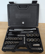 Craftsman 33474 74pc Mechanics Tool Set Sockets & Wrenchs SAE/Metric MADE IN USA picture