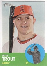 2012 Topps Heritage #207 Mike Trout - BB picture