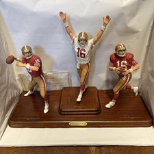 JOE MONTANA 3 FIGURE DANBURY MINT LIMITED ED FIGURINE 9 INCH 49’ers  picture