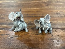 Pete Apsit Holy Herd Noah's Ark Set Of 2 Elephants Vintage Elke Elliot picture