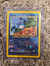 Pokémon TCG Marill 11/18 Southern Islands Reverse Holo Promo NM- W/ Swirl picture