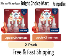 Glade PlugIns Scented Oil Refill 5 Refills Apple Cinnamon Air Freshener-2 Pack picture
